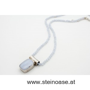 Kette Chalcedon  3,5mm facettiert